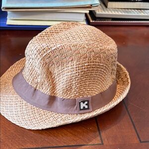Stylish Tan Woven Fedora Hat